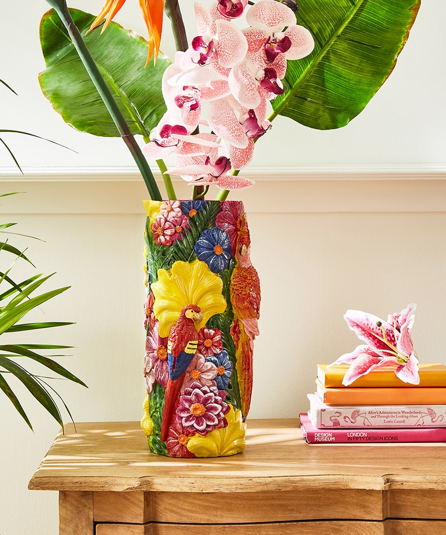 Truly Tropical Floral Vase
