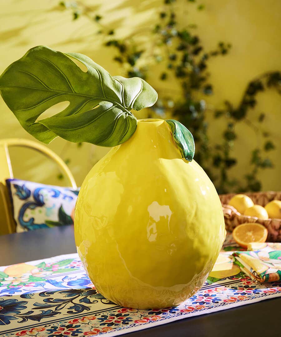 Sicilian Lemon Vase