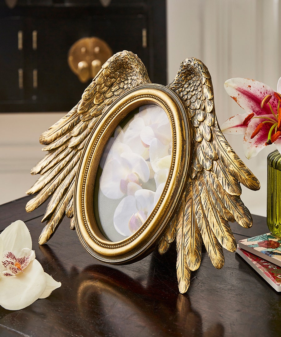 Flocked Wings Photo Frame