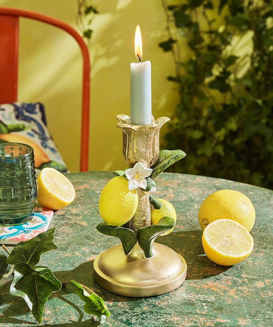 Lush Lemon Candle Holder