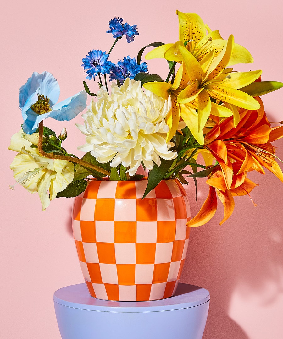 Checkerboard Cheer Vase