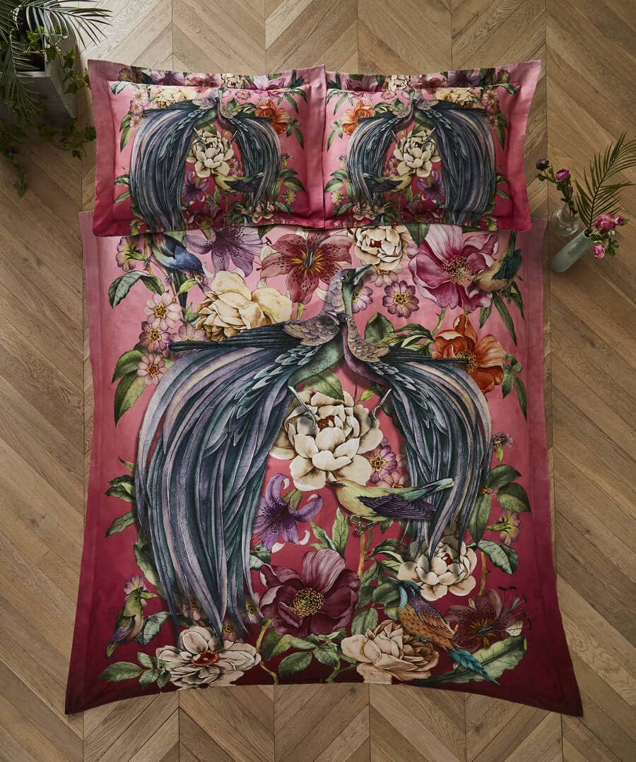 Peacock Plumage Reversible Duvet Set