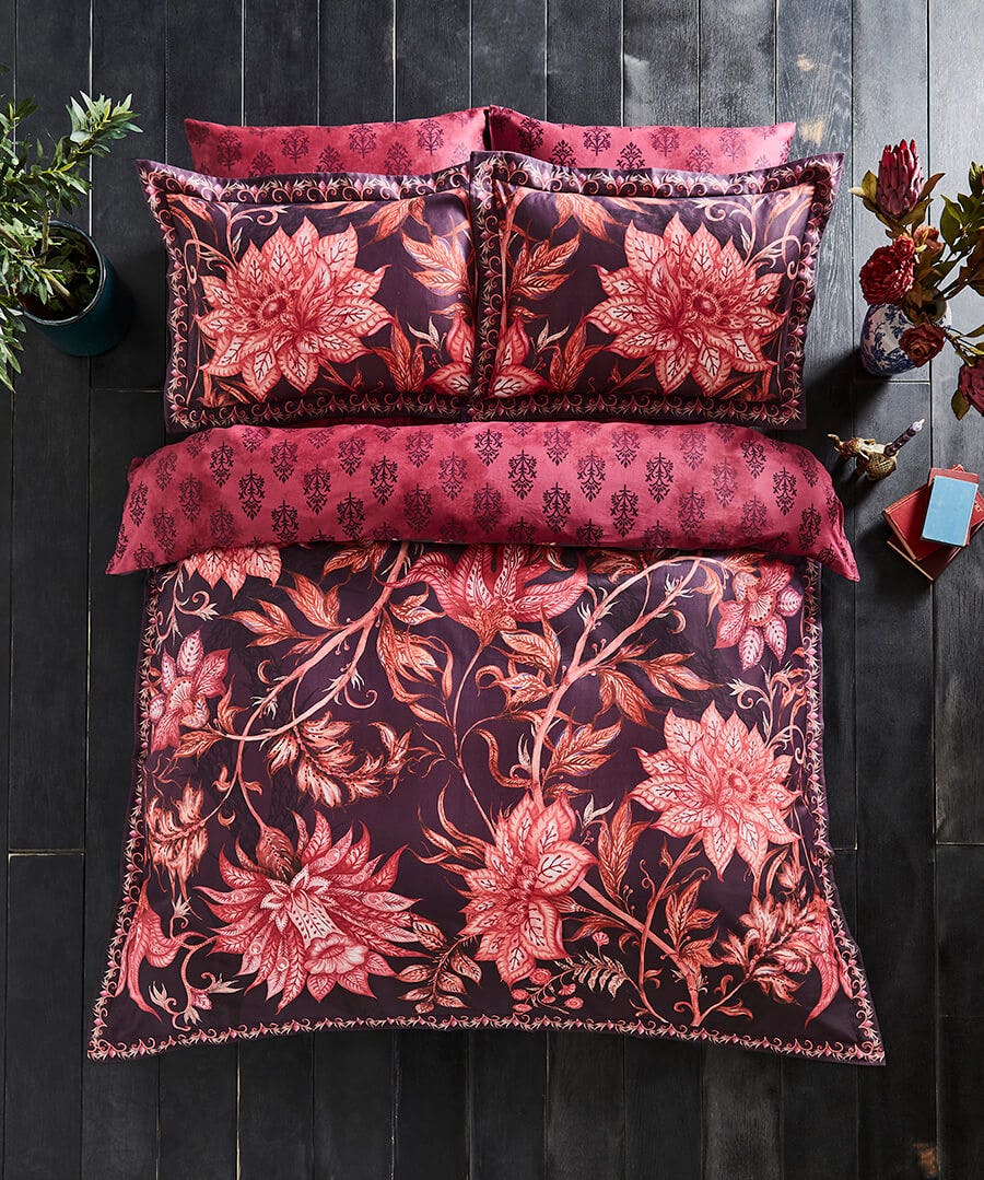 Bohemian Bloom Reversible Duvet Set