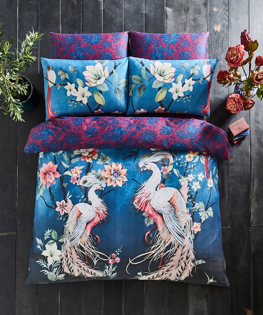 Cherished Chinoiserie Reversible Duvet Set