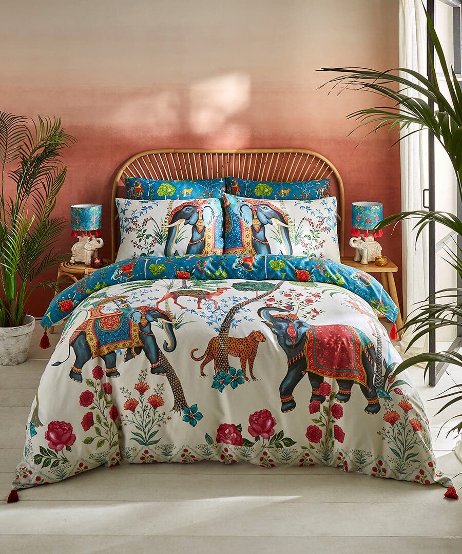 Wonderful Wanderlust Reversible Cotton Sateen Duvet Set