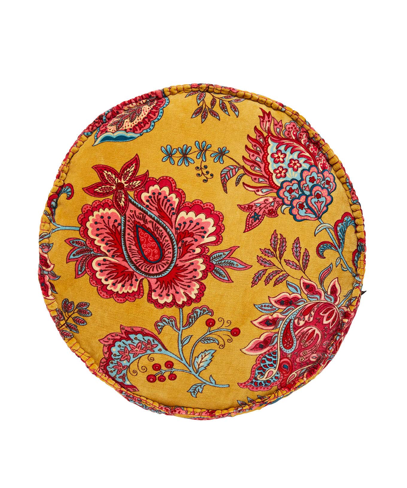 Bold Floral Round Cushion