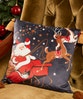 Santa Scene Fringed Cushion