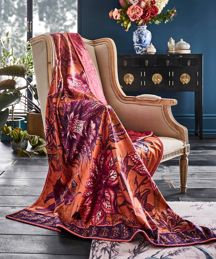 Bohemian Bloom Reversible Throw