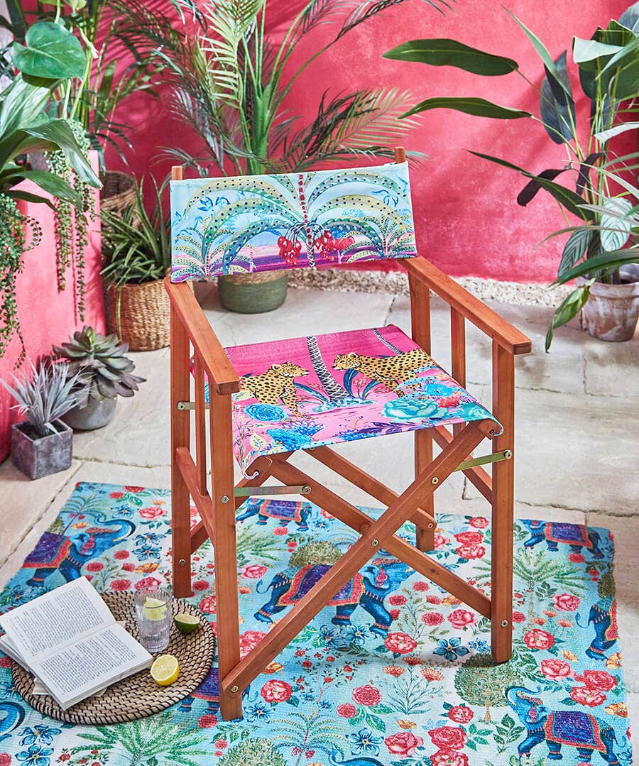 Leopards Roaming Garden Directors Chair