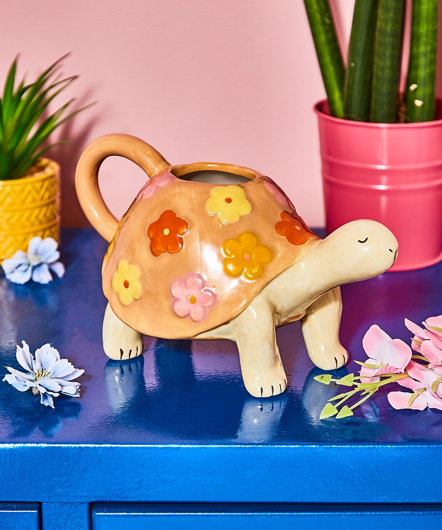Floral Tortoise Watering Can