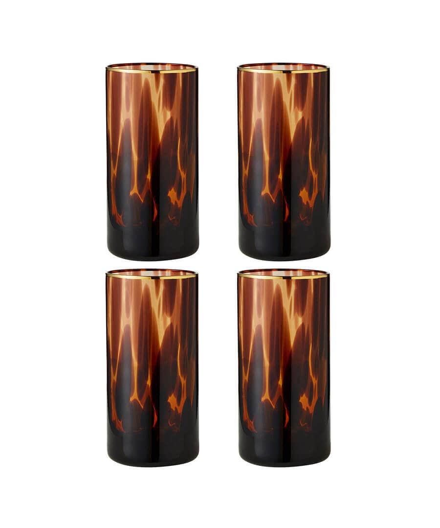 Opulent Set Of 4 Glasses