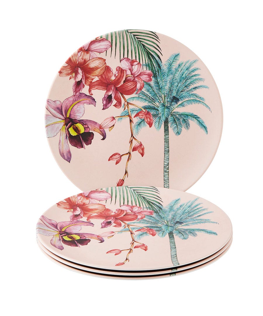 Perfect Picnic Set Of 4 Melamine Dinner Plates