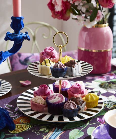 Bombay Duck Sophisticated Stripe Cake Stand