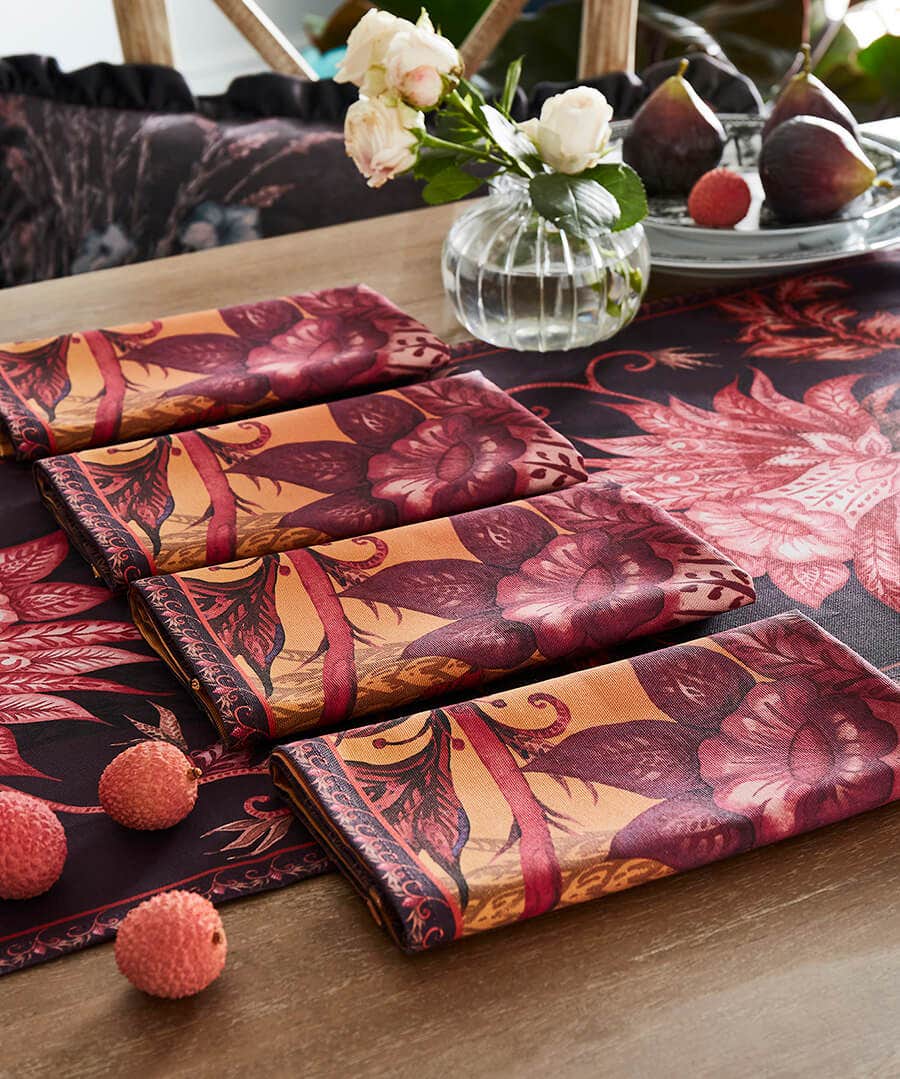 Bohemian Bloom Cotton Napkins