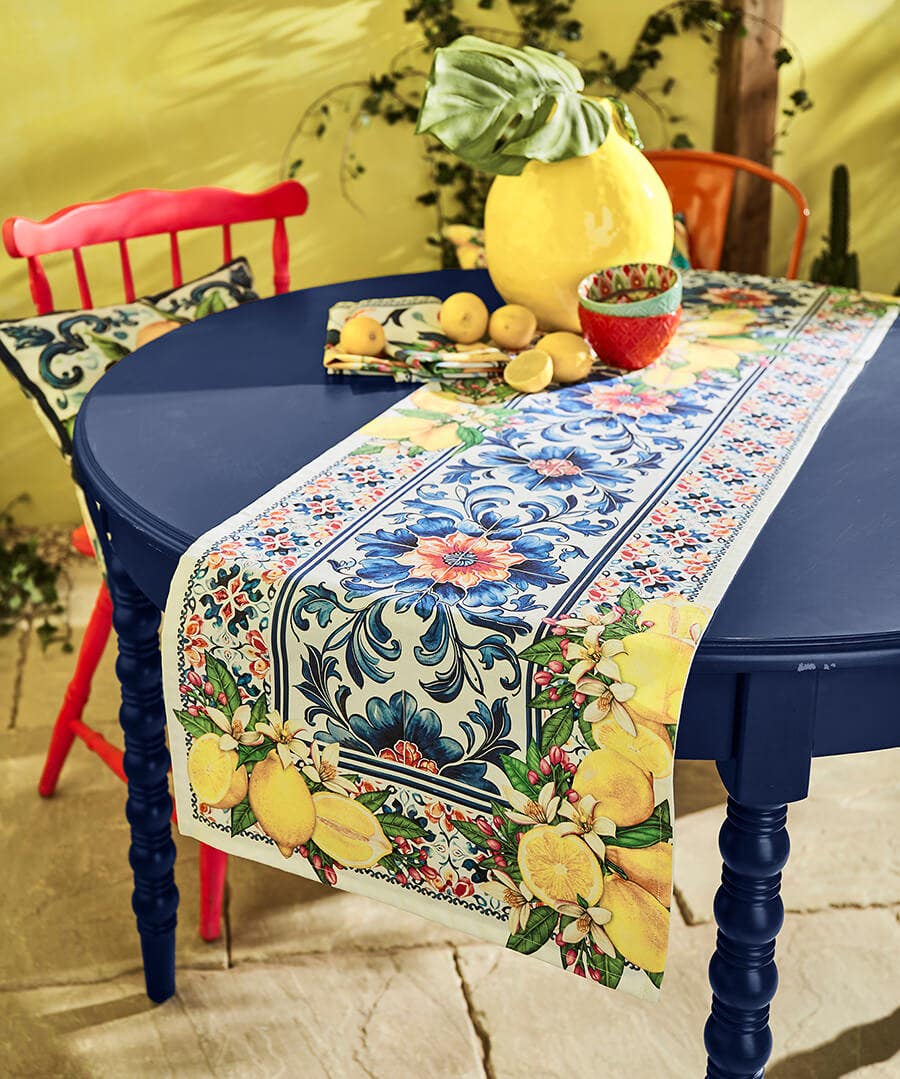 Lovely Lemon Tile Runner
