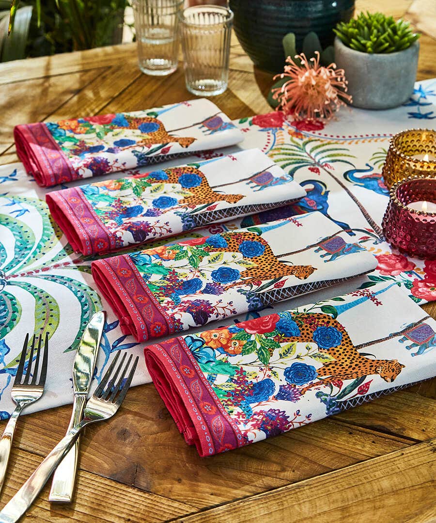 Leopards Roaming 4 Pack Of Napkins