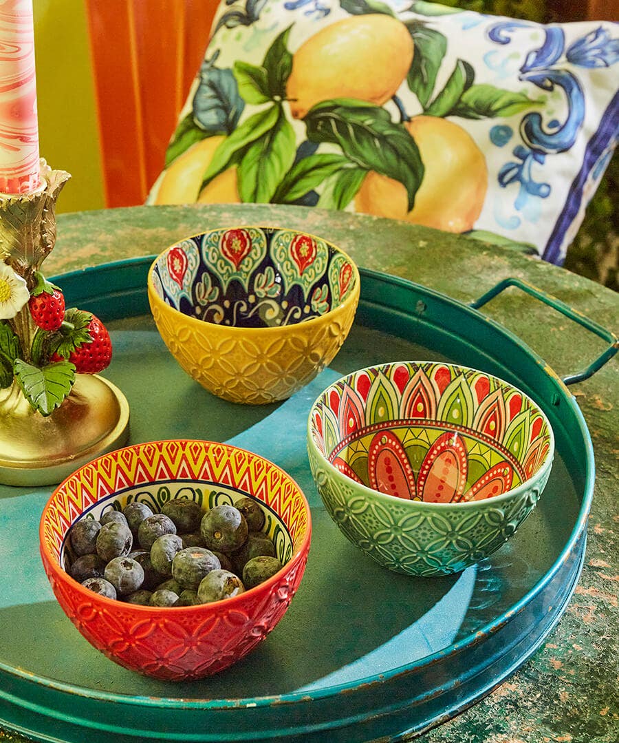 Tuscan Snack Bowls Set Of 3