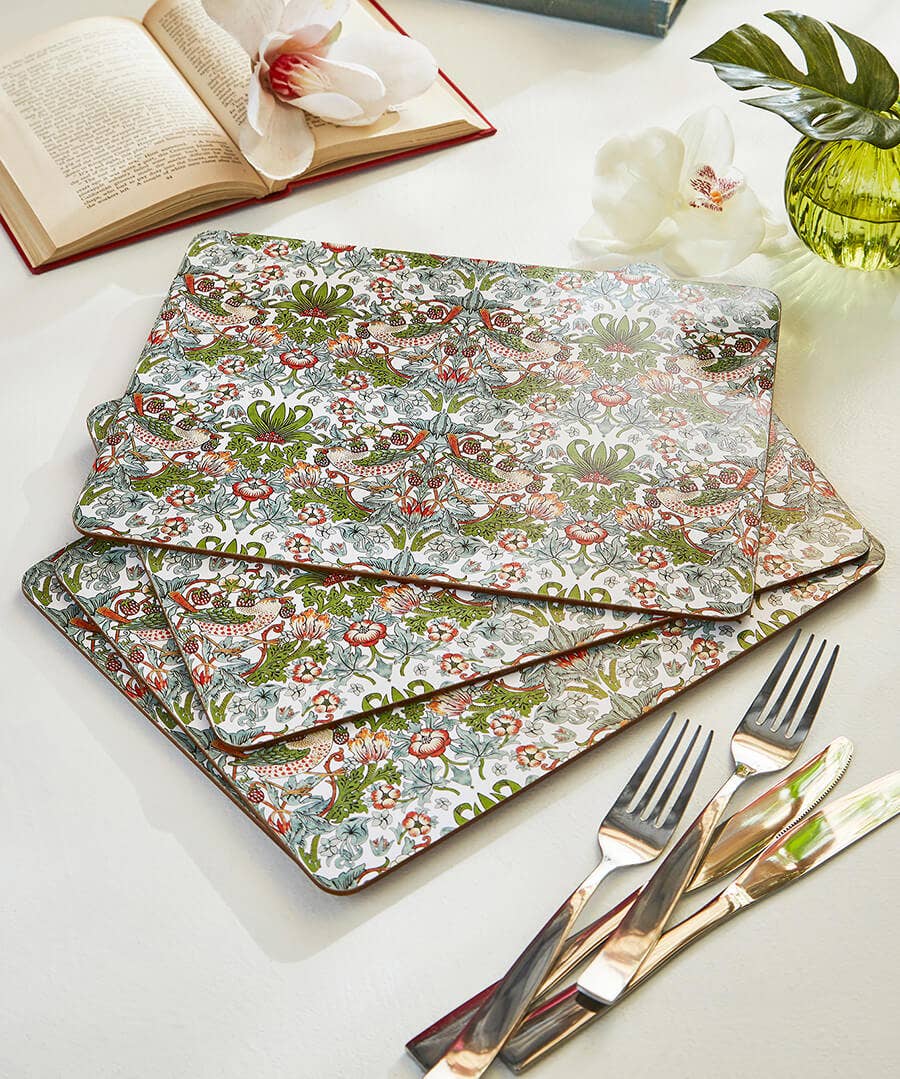Strawberry Thief Pack Of 4 Placemats