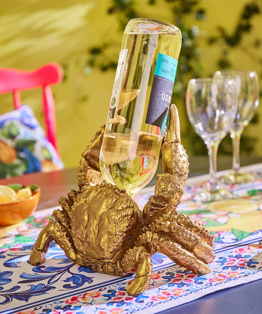 Golden Crab Bottle Holder