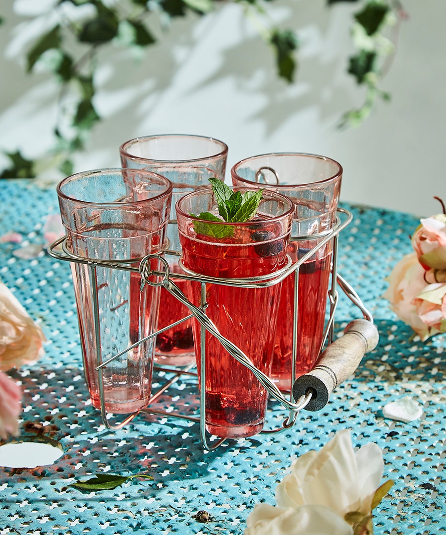 Picnic Set Of 4 Glass Tumblers