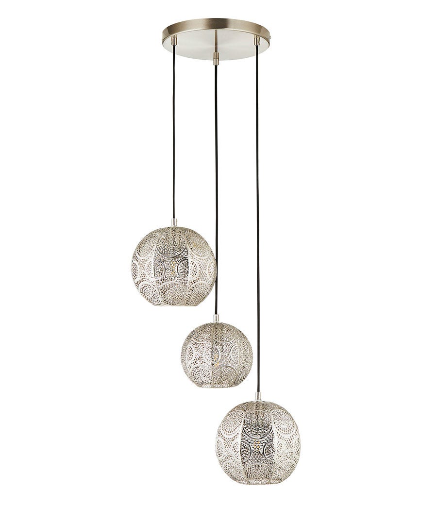 3 Pendant Moroccan Light Fitting