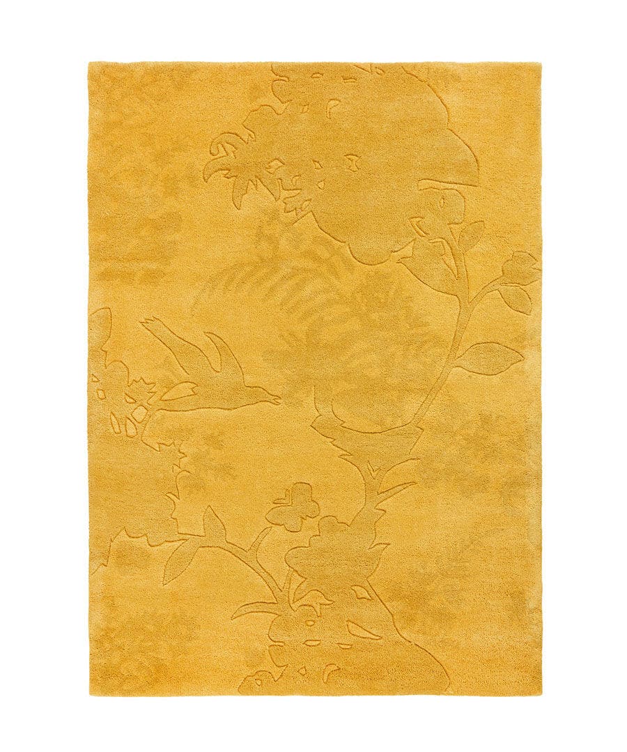 Floral Shadow Tufted Wool Rug
