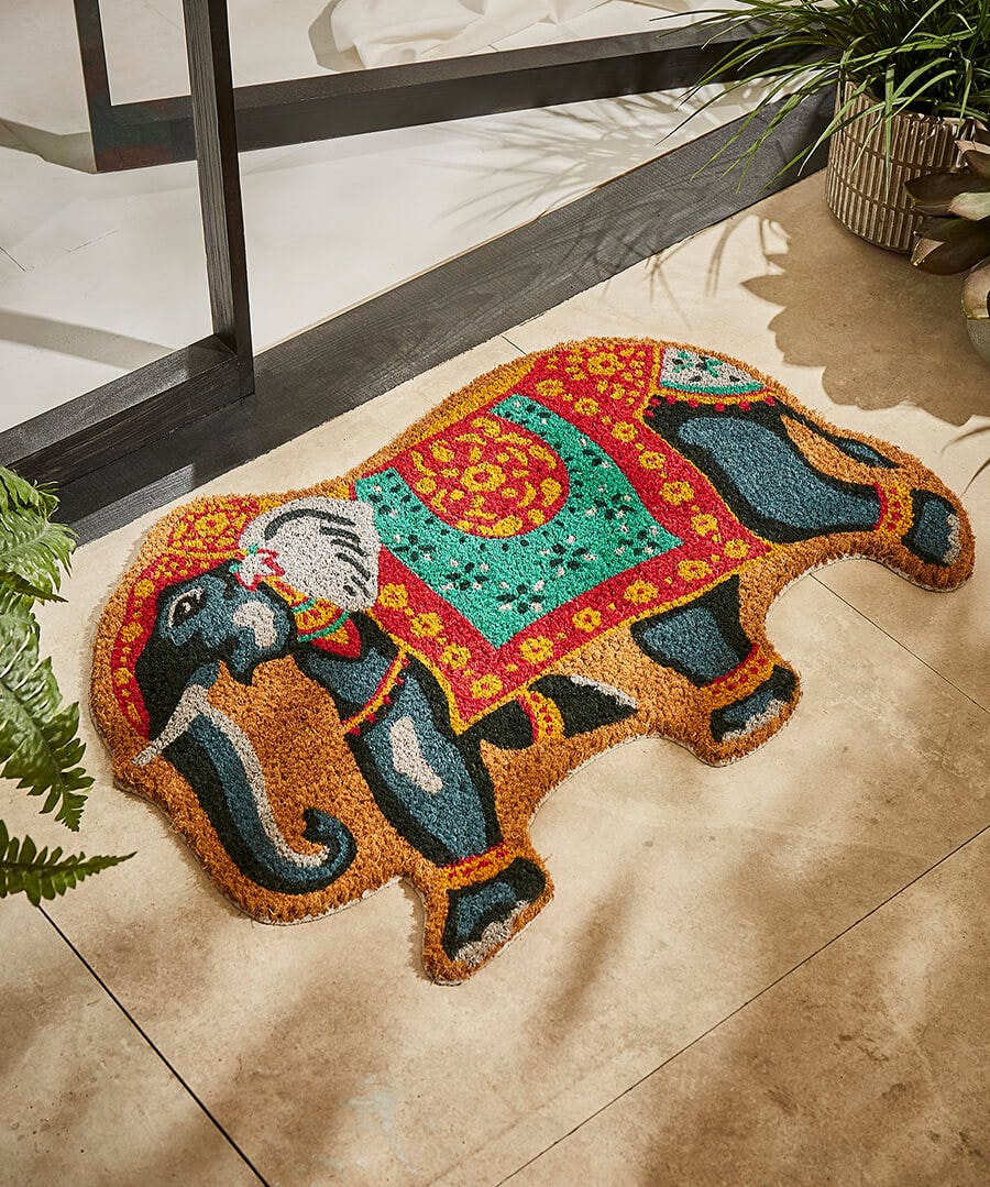 Wanderlust Elephant Doormat
