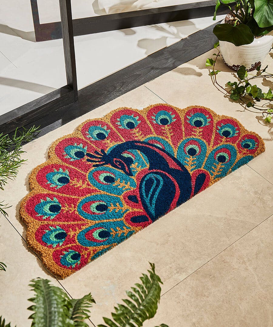 Sakura Peacock Doormat