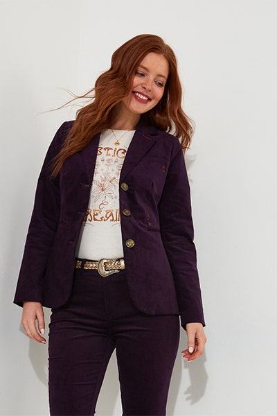 Womens Graphic T-Shirt and Blazer