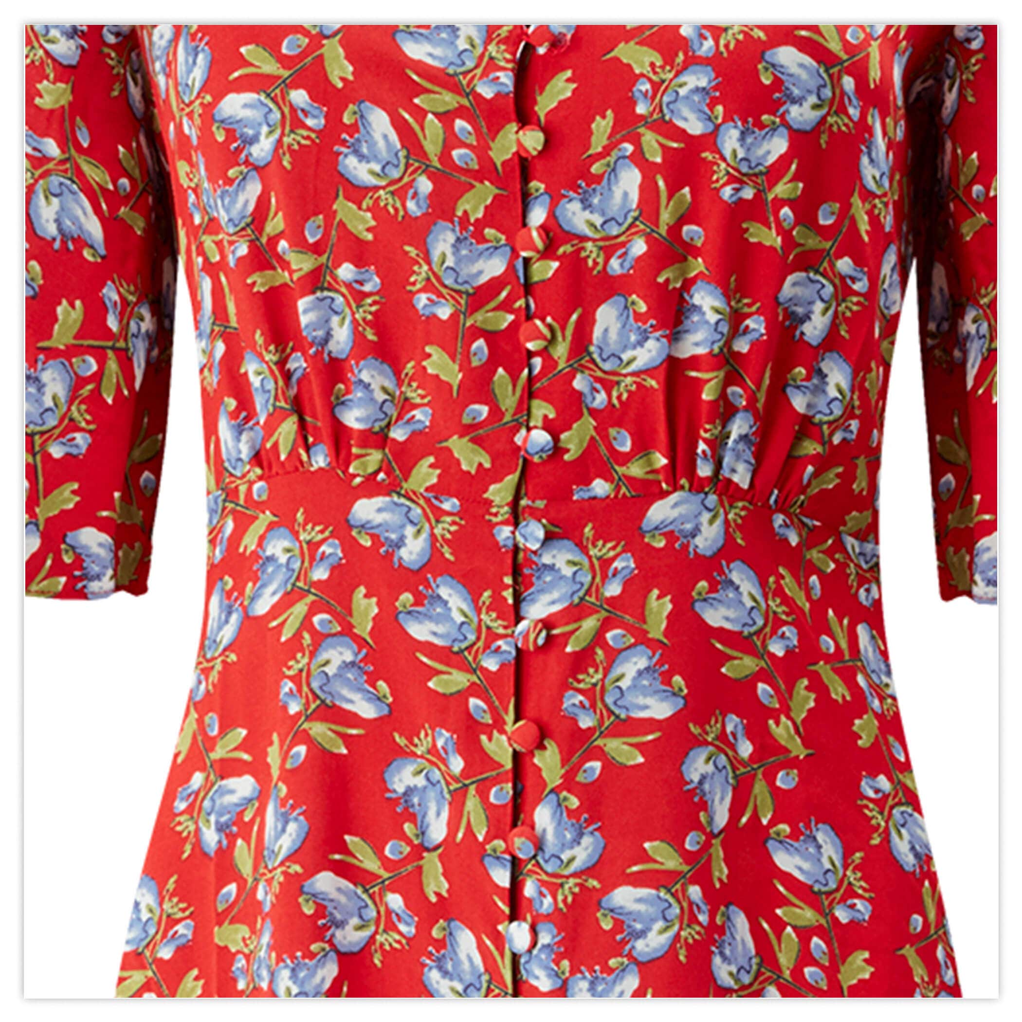 BUTTON THROUGH VINTAGE DRESS