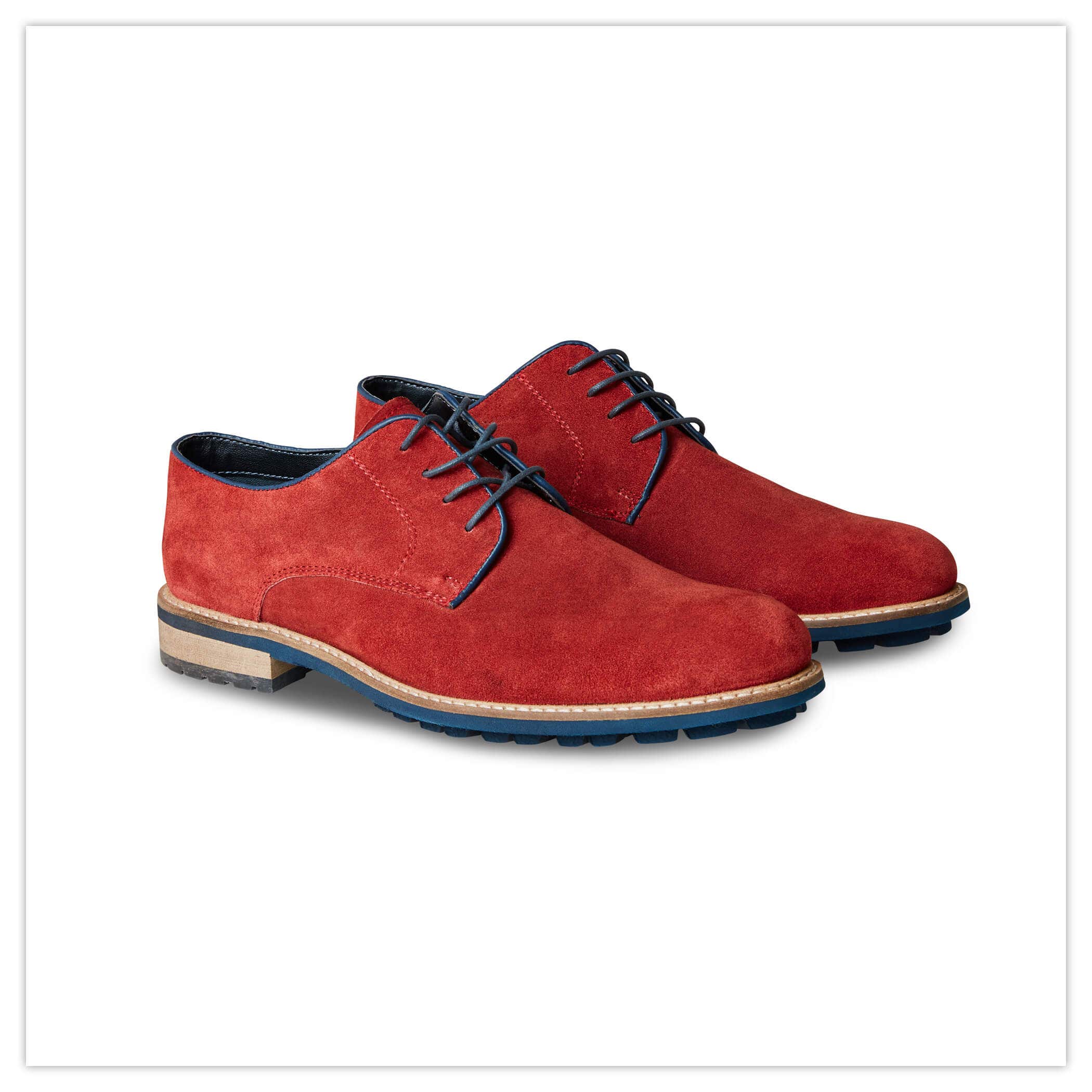 Joe Browns Naples Red Suede Derby Brogues