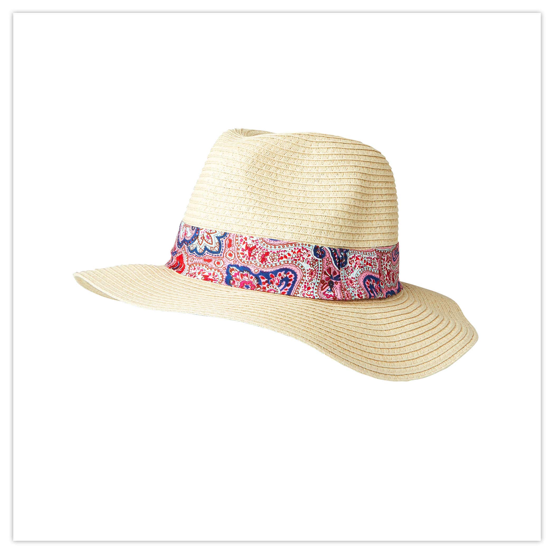 Pretty Paisley Trim Fedora