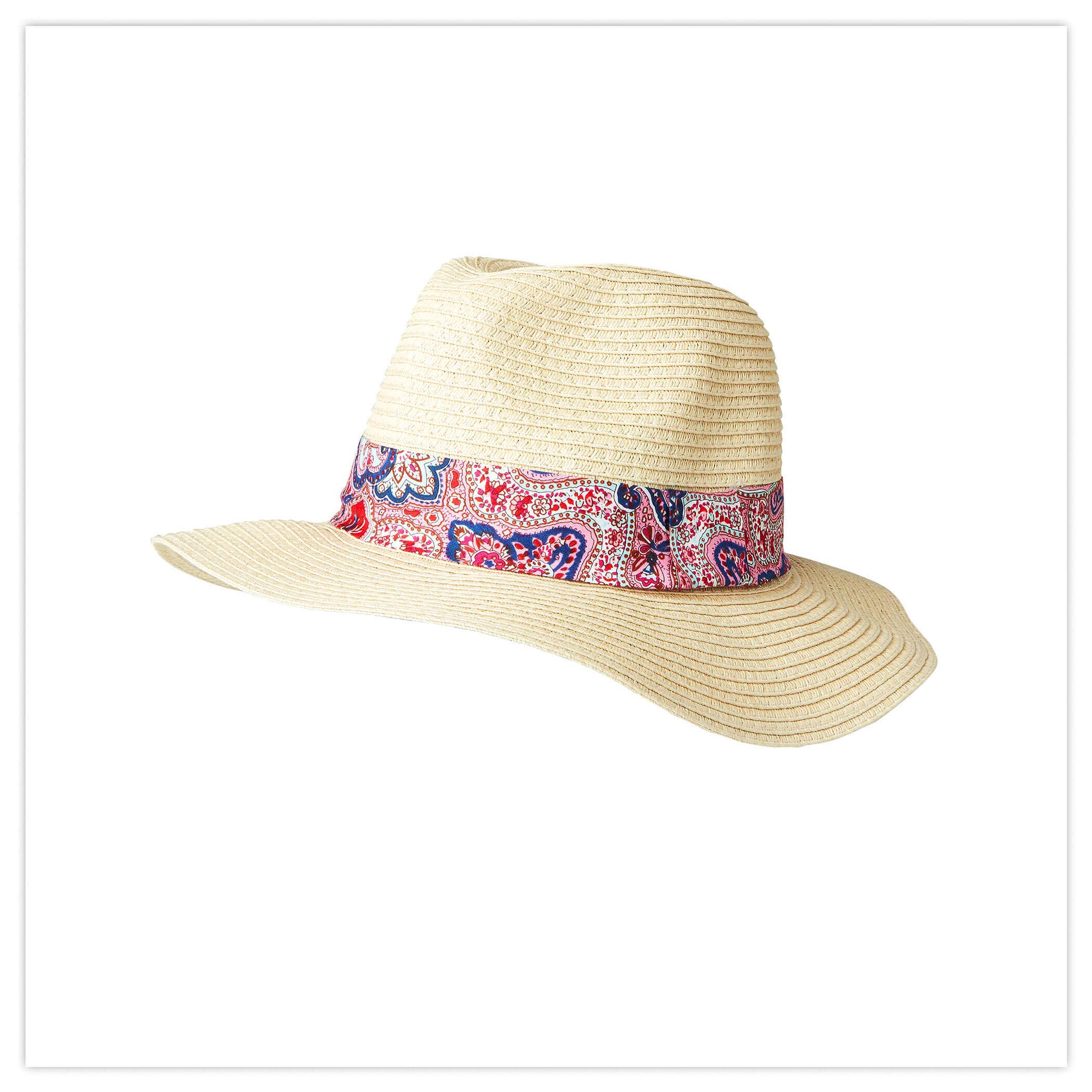 Pretty Paisley Trim Fedora