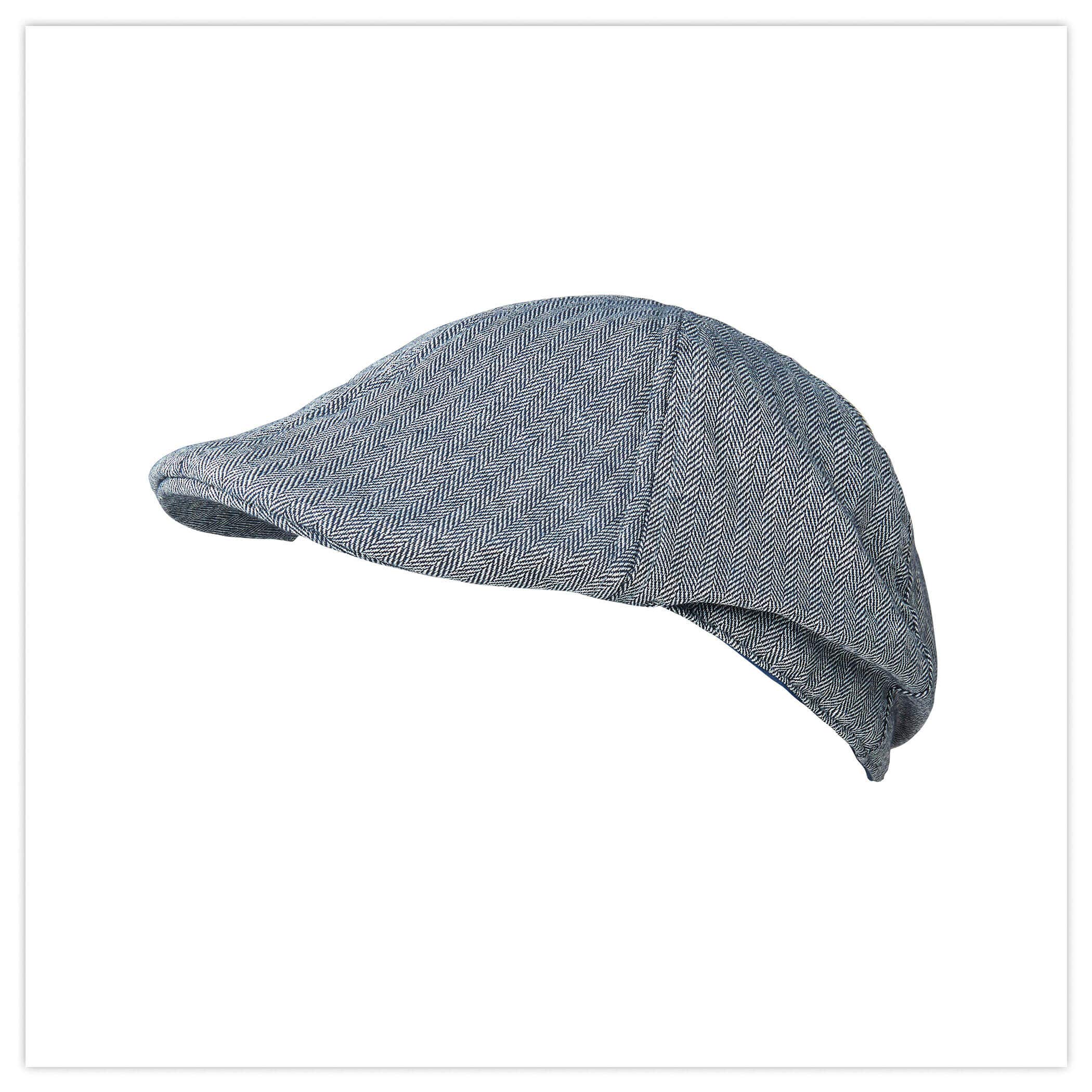 Herringbone Peaky Flat Cap
