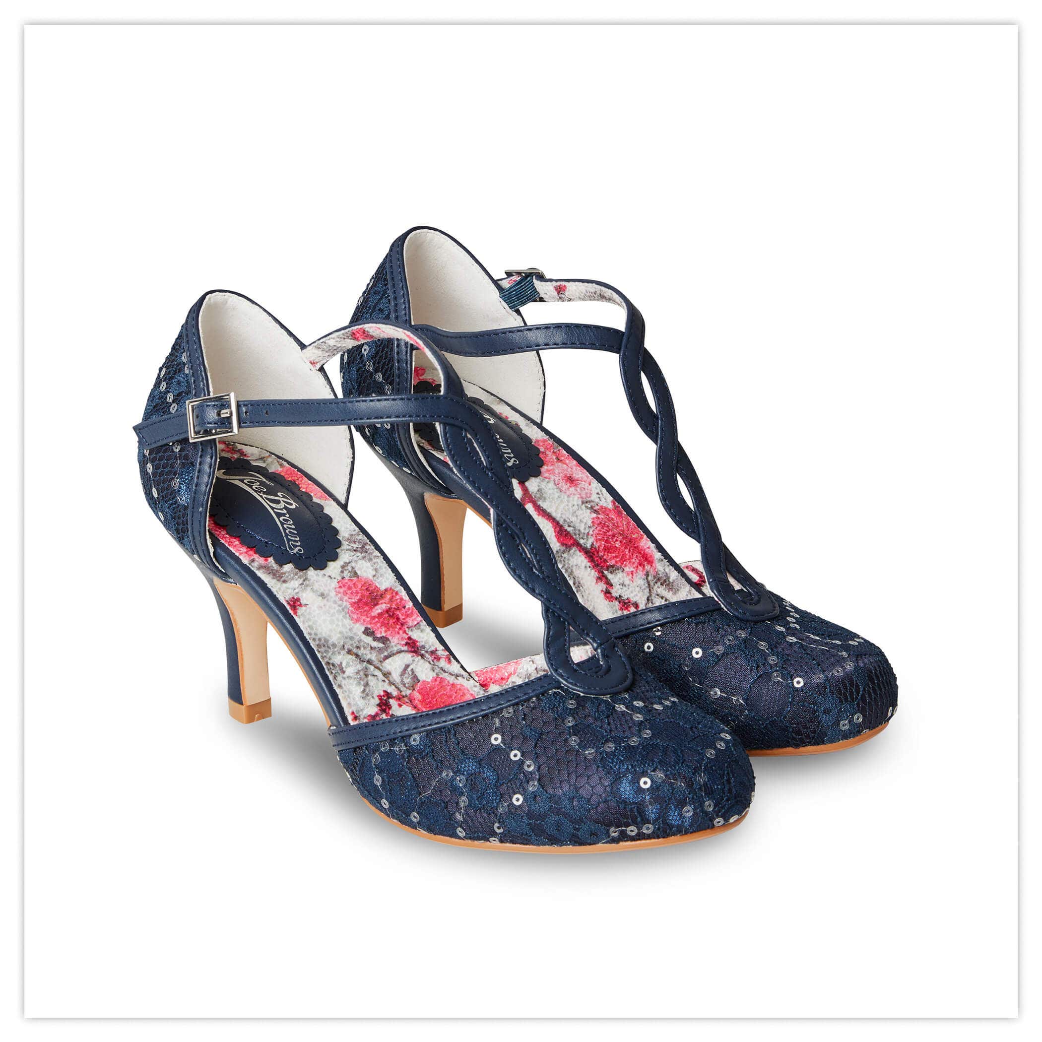 MOONLIT LACE TBAR SHOES