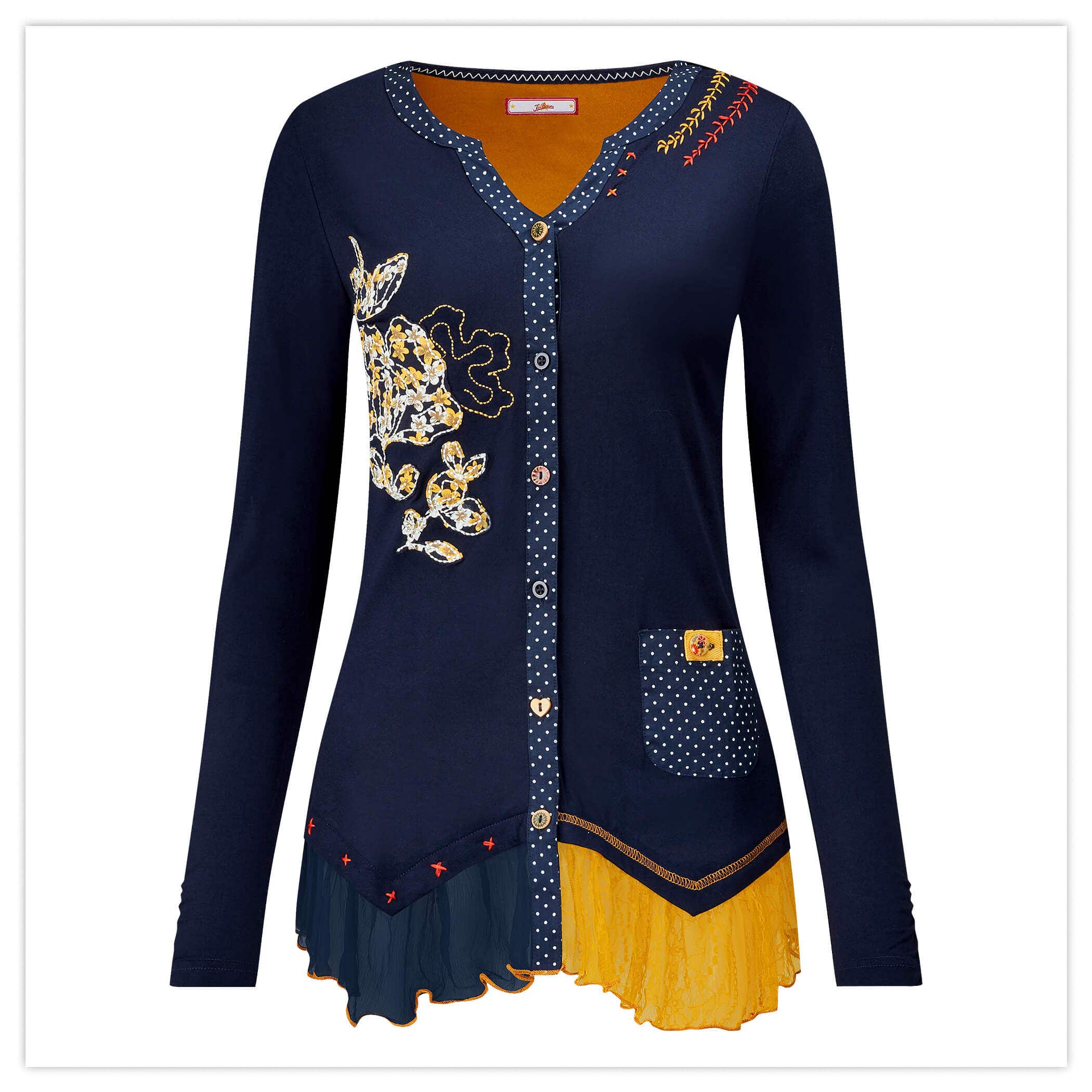 AMAZING APPLIQUE TOP