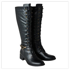 Joe Browns Black Twice As Nice Lace Up Boots