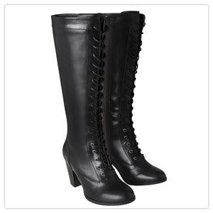 Joe Browns Move On Tall Lace Up Black Boots