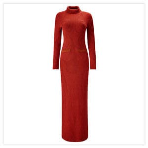 Fabulous Ribbed Knitted Dress