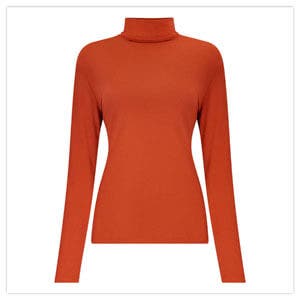 Jersey Roll Neck Top