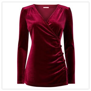 Joe Browns Women's Velvet Wrap Top