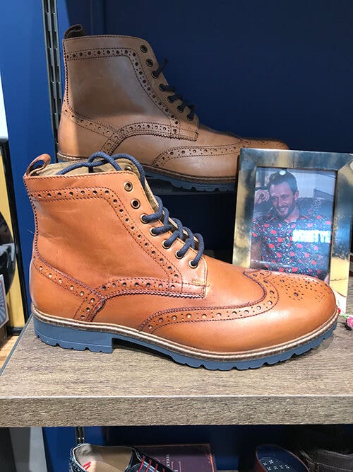 Harrison Tan Brogue Boots 