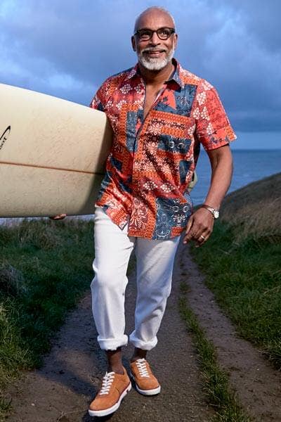 Joe Browns Perfect Patchwork Shirt & white jeans
