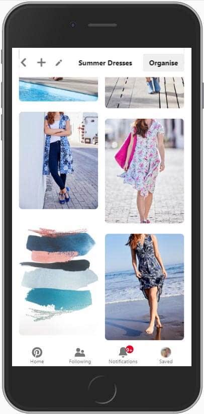 Joe Browns Mood Board on Pinterest