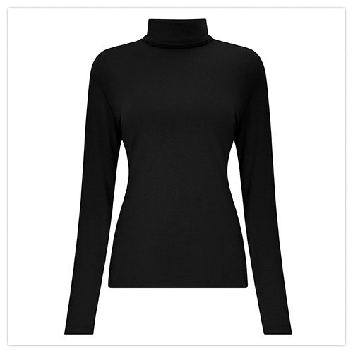 Joe Browns Jersey Roll Neck Top in Black