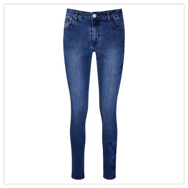 EMBROIDERED JEANS