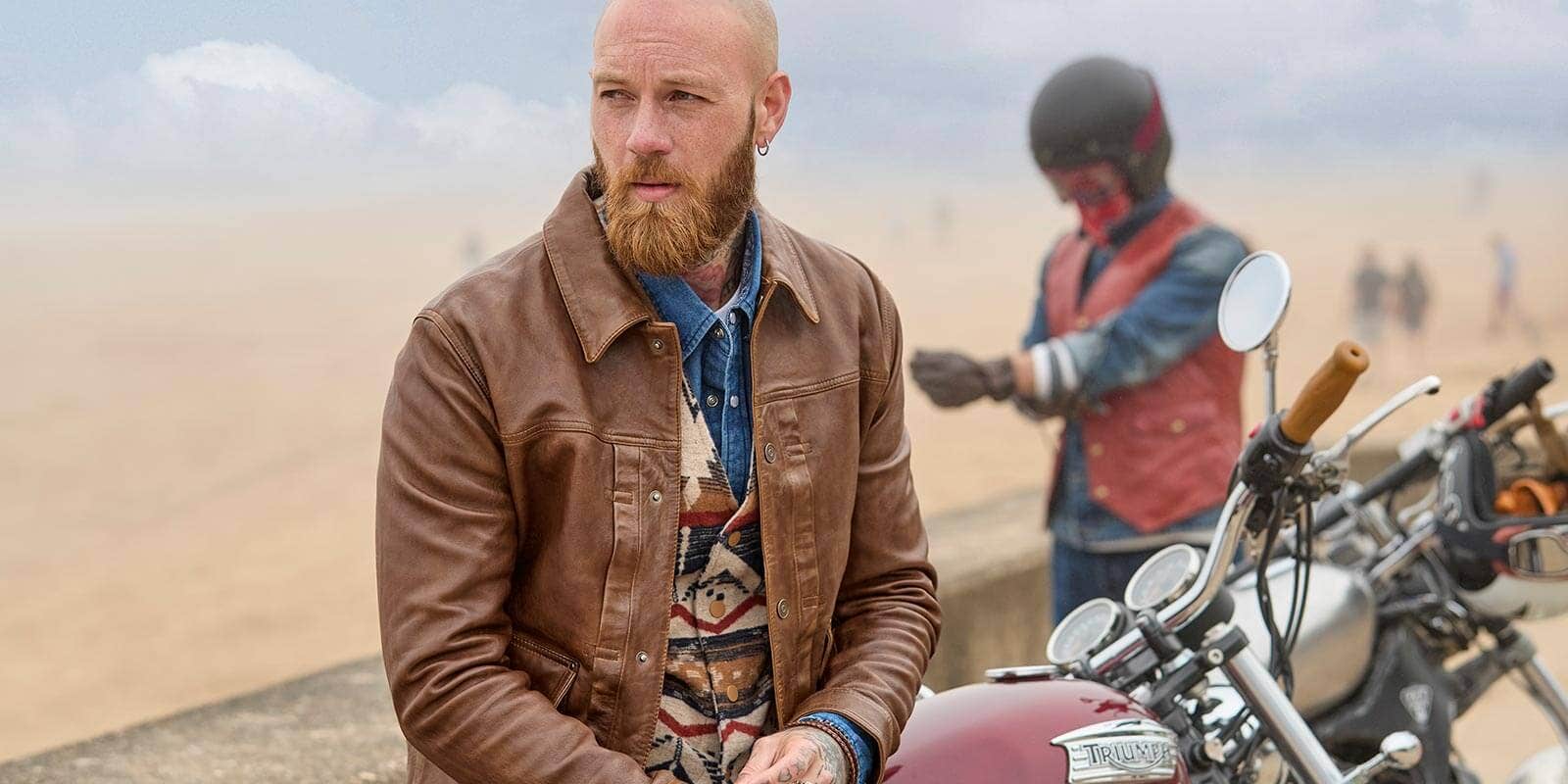 Joe Browns Brown Trucker Leather Jacket