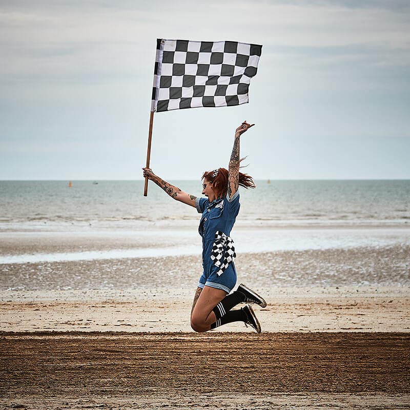 The Finish Line At Race The Waves 2024