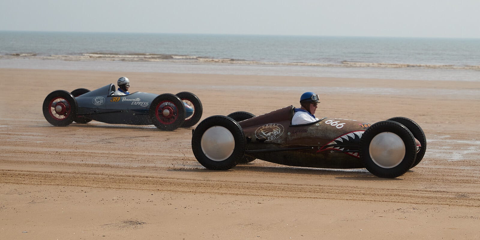 Lots Of Classic Cars And Bikes On Show At Race The Waves