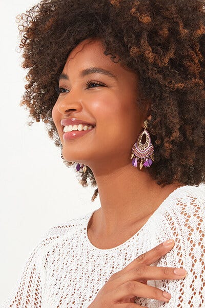 KINGS ROAD STATEMENT DROP EARRINGS